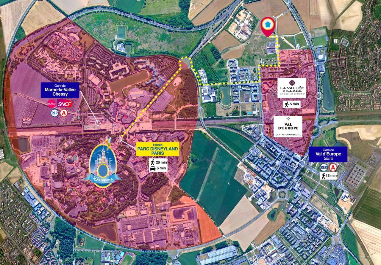 Disneyland-Paris 8Pers,Parking, Borne Recharge Ve, Wifi سيري المظهر الخارجي الصورة